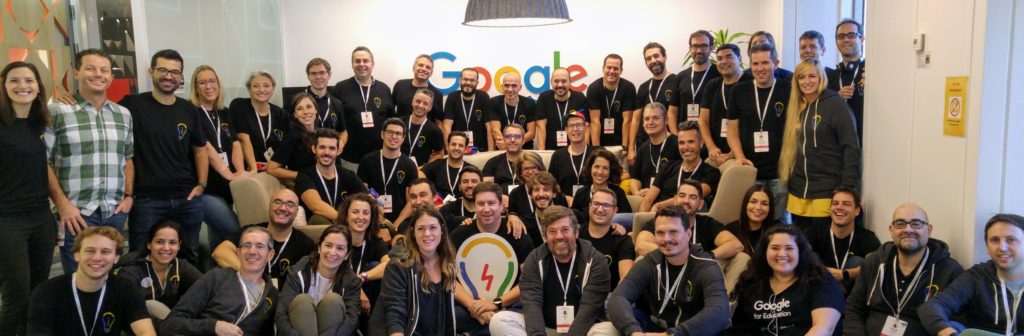 The 36 new professional educators that joined the Google Innovation Academy for three days in Madrid. 